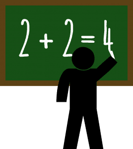 math on chalkboard