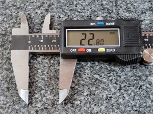 Neiko digital caliper display mm