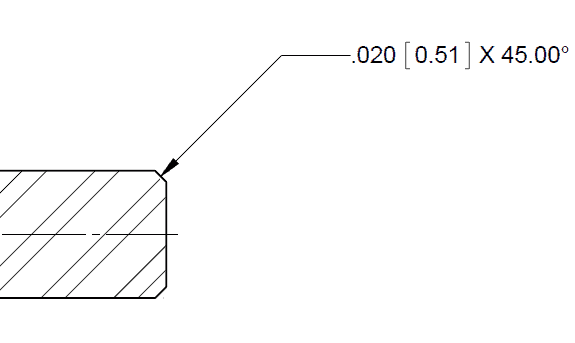 chamfer callout blueprint example