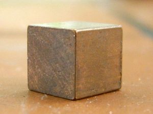 metal cube with break edge