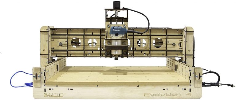 bobscnc e4 with makita router front view