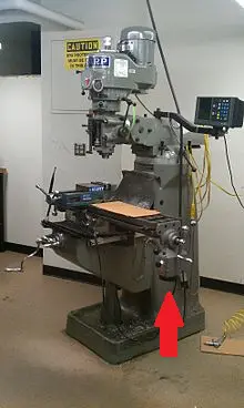 bridgeport milling machine with rapid power feed pointed out