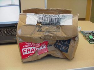 box damaged in shipping