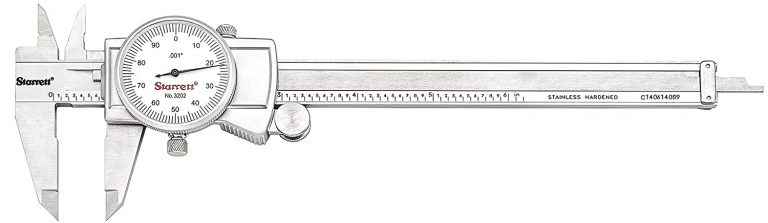 Starrett 3202-6 0-6" dial caliper