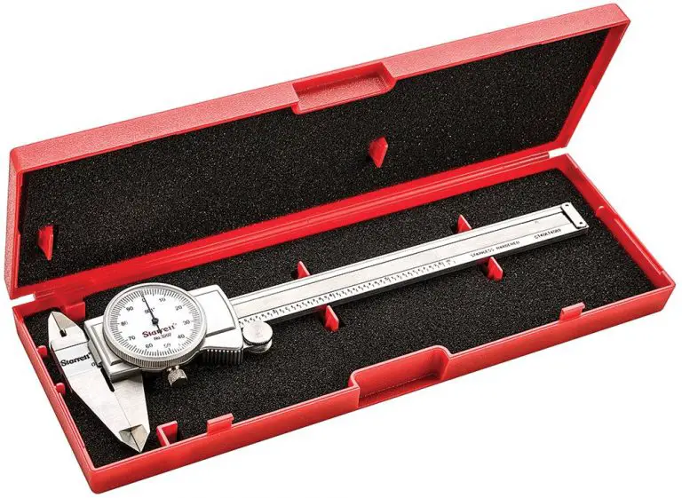 starrett 3202-6 6 inch dial caliper in red case