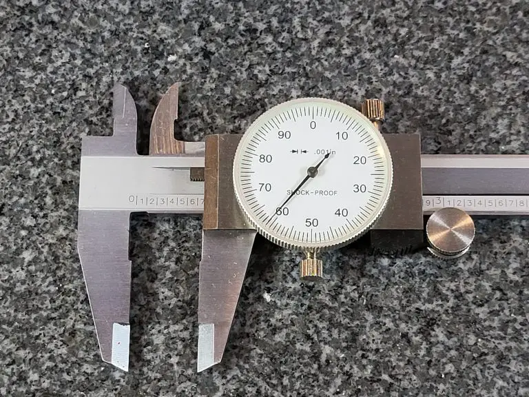 dial caliper reading 0.661