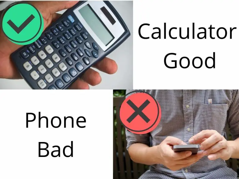 calculators are good, phones are bad