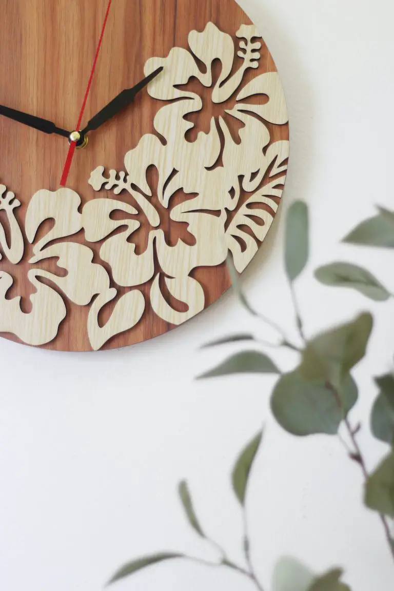 wooden wall clock