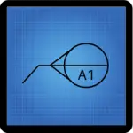 Movable Datum Target Blueprint GD&T Symbol circle with A1 in it and lines coming off