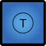 Tangent Plane Blueprint GD&T Symbol t in a circle