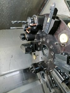 an automatic tool changer on a dmg mori cnc machine