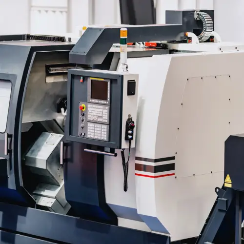CNC Machine a white and black cnc machine