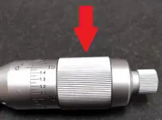 friction thimble example micrometer friction thimble example